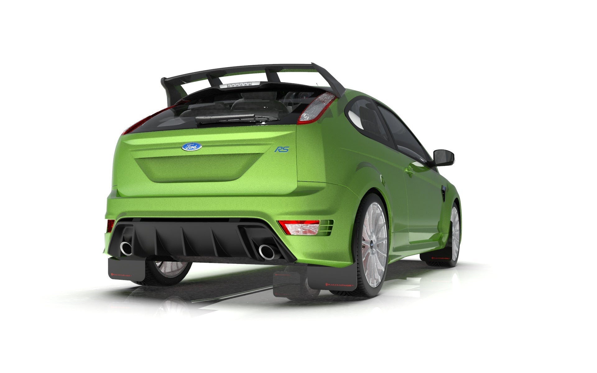 RALLY ARMOR UR MUD FLAPS: 2009–2011 FORD FOCUS MK2 RS