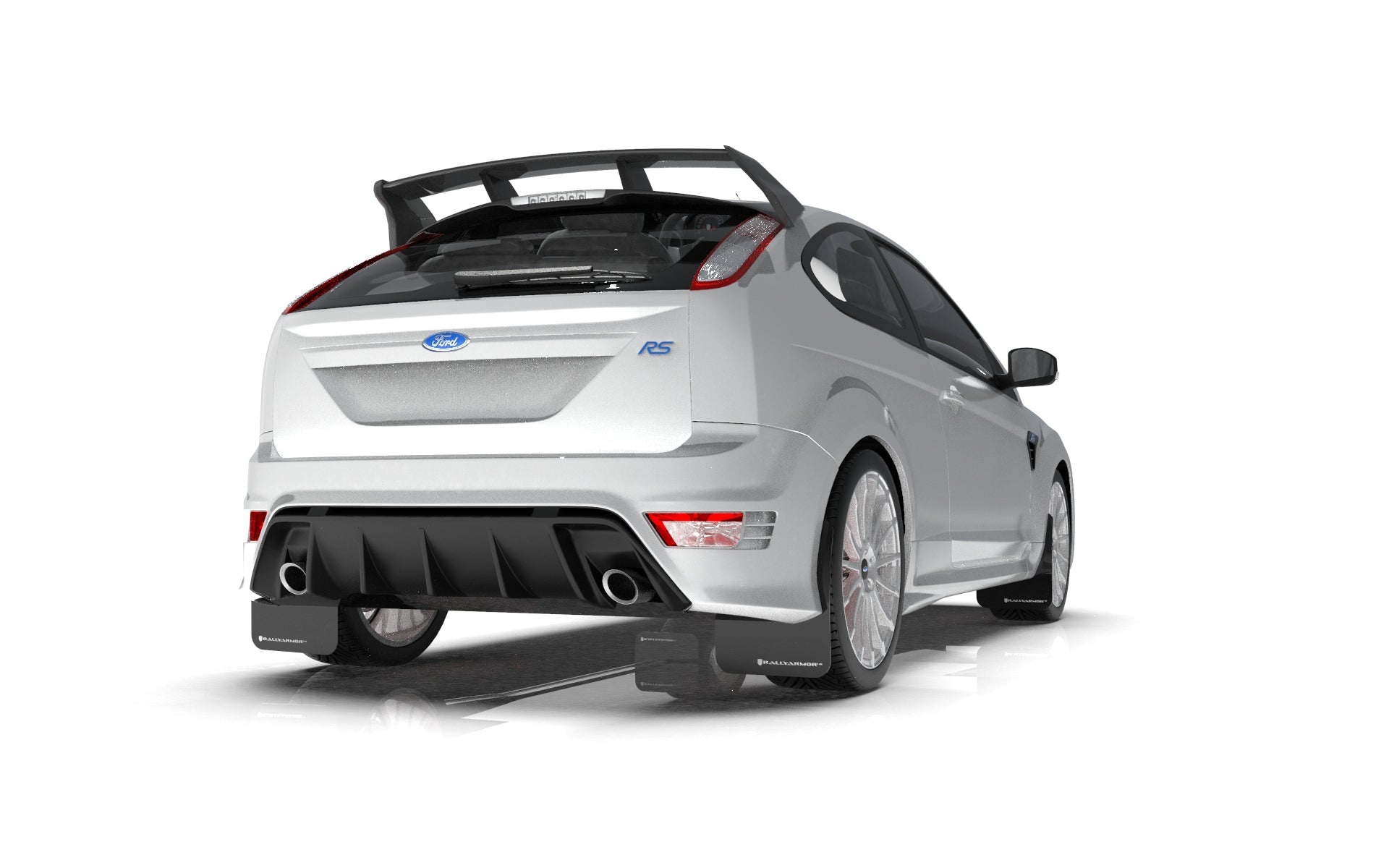 RALLY ARMOR UR MUD FLAPS: 2009–2011 FORD FOCUS MK2 RS