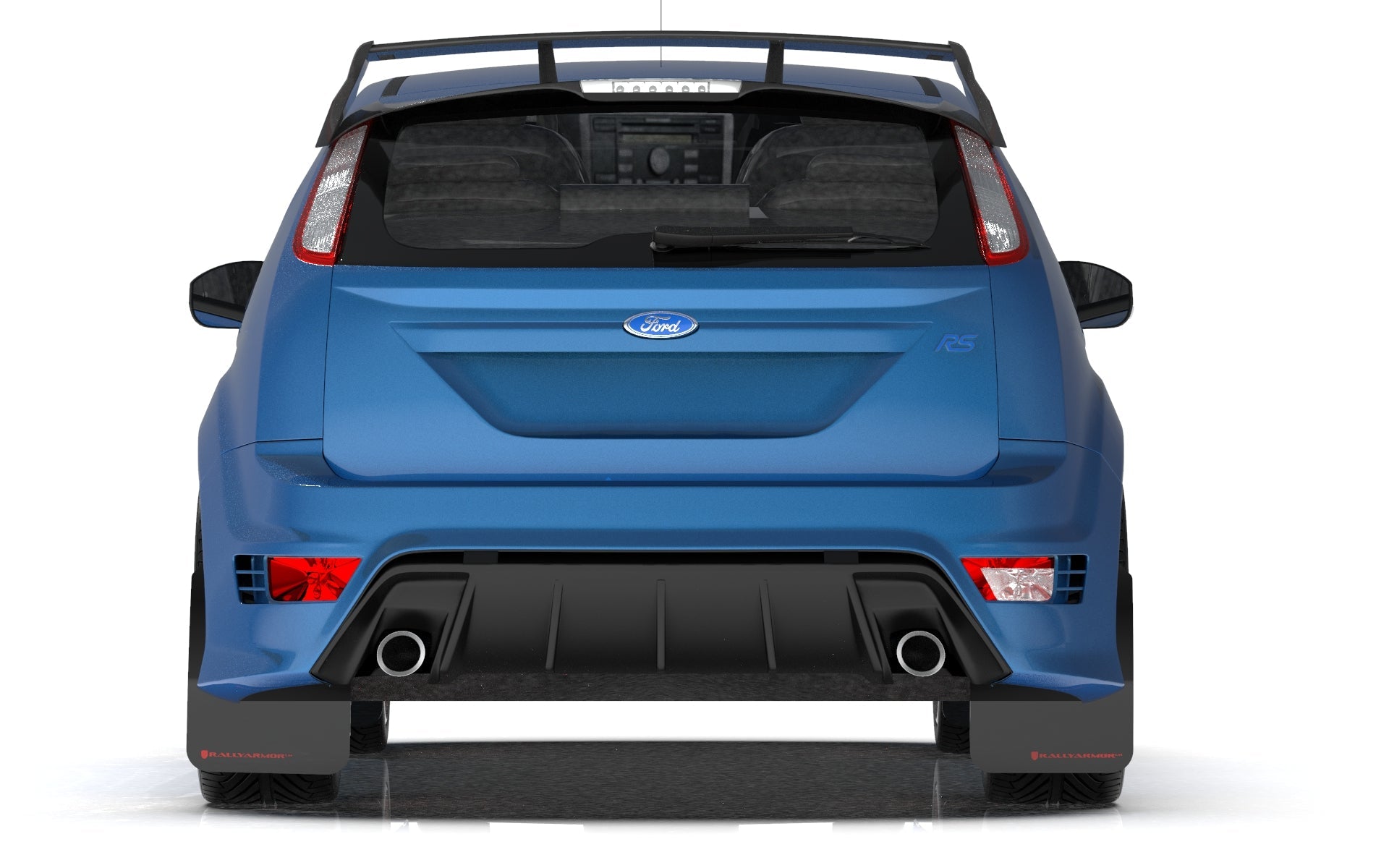 RALLY ARMOR UR MUD FLAPS: 2009–2011 FORD FOCUS MK2 RS