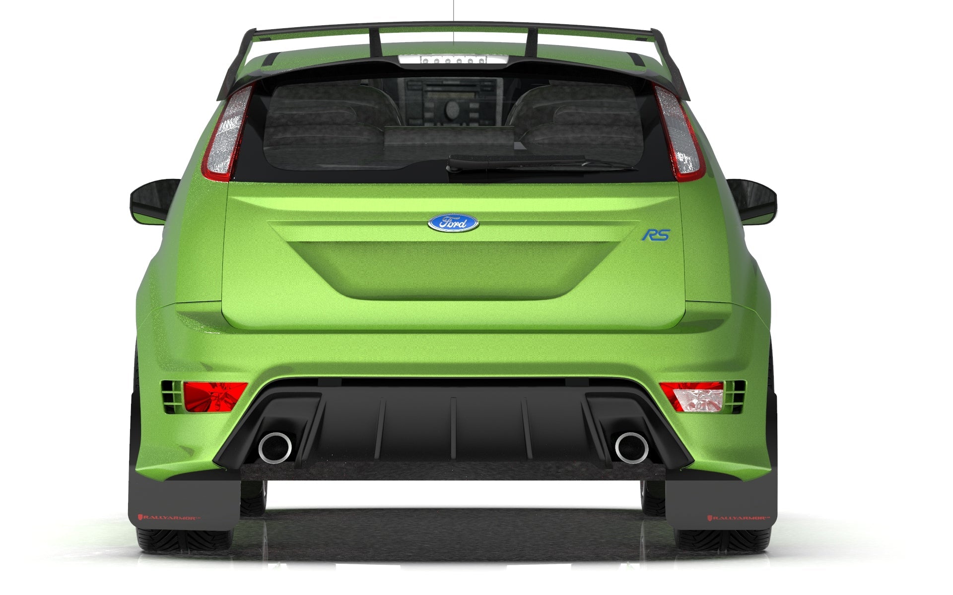 RALLY ARMOR UR MUD FLAPS: 2009–2011 FORD FOCUS MK2 RS