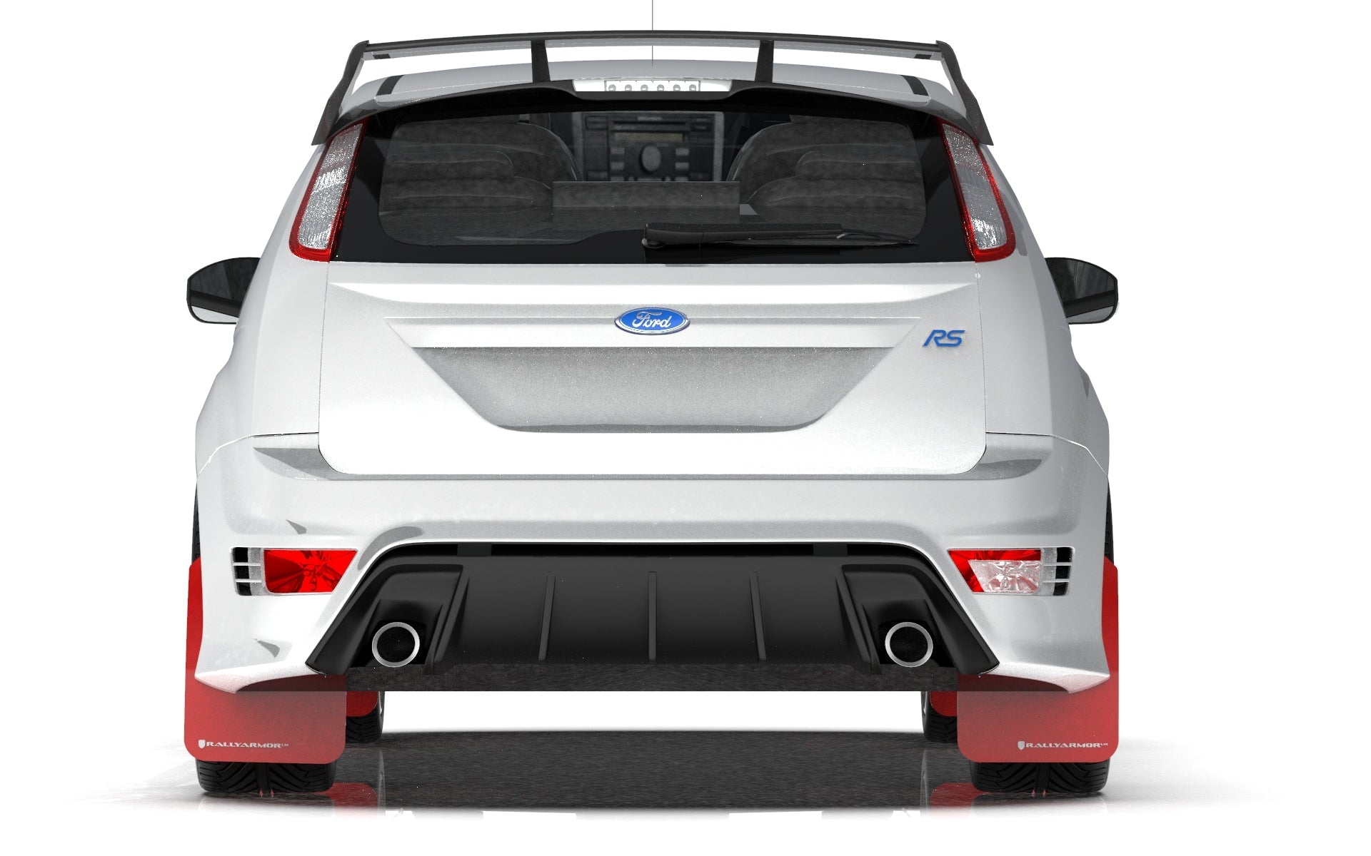 RALLY ARMOR UR MUD FLAPS: 2009–2011 FORD FOCUS MK2 RS