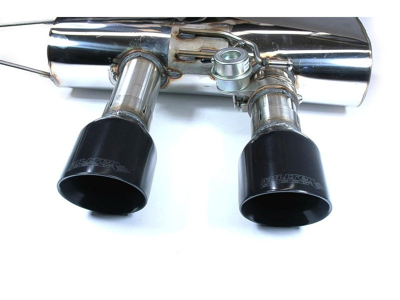 Milltek 2.75" Resonated Cat Back Exhaust - Black Velvet Tips - MK6 Golf R