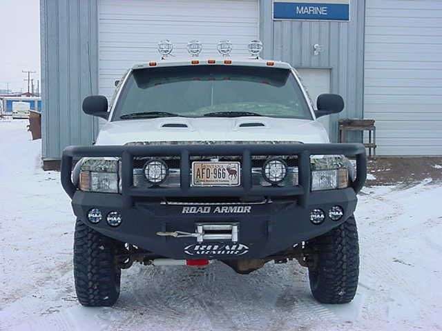 Road Armor 97-01 Dodge 1500 Stealth Front Winch Bumper w/Titan II Guard - Tex Blk - 0