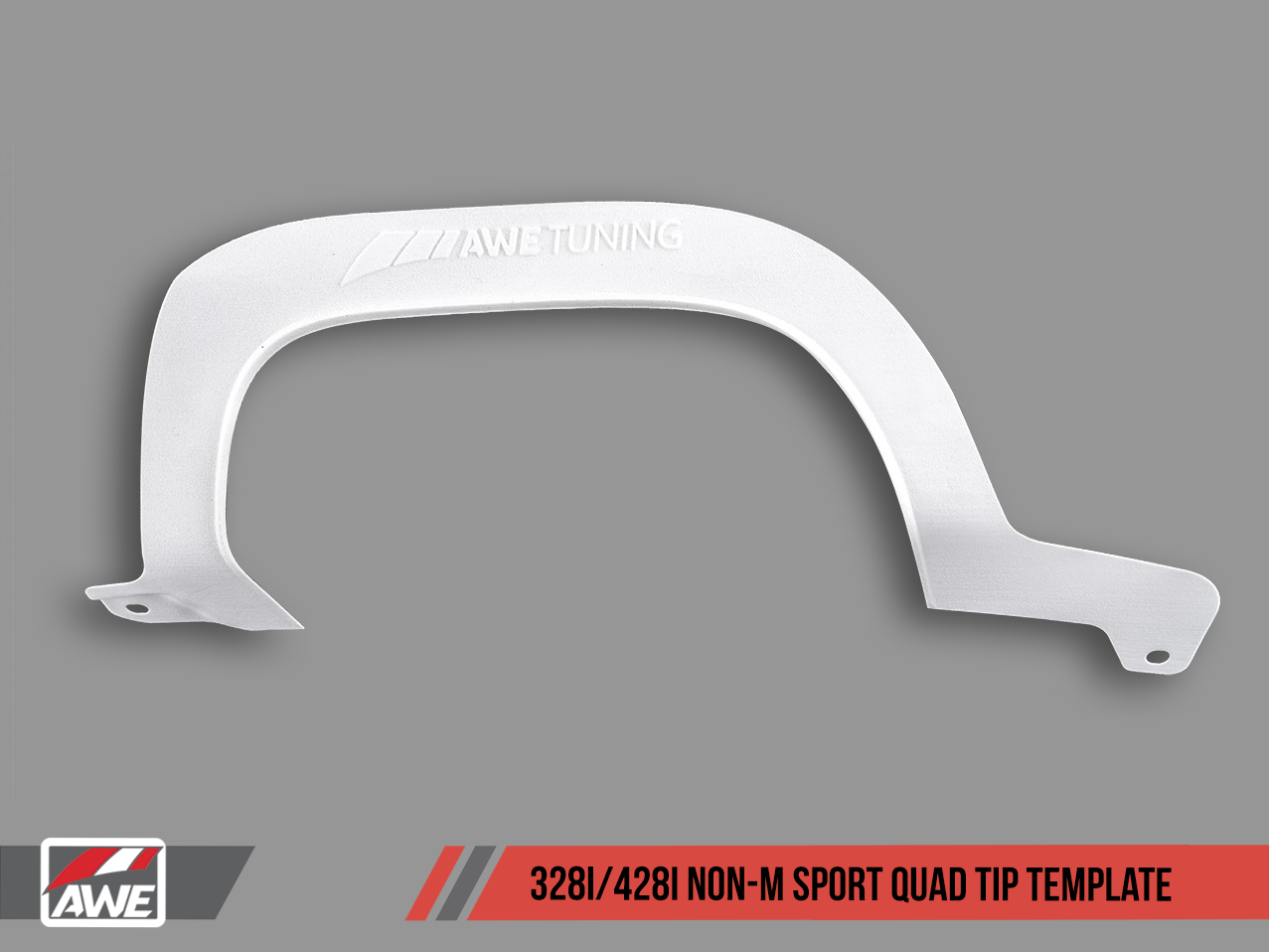 AWE Quad Tip Marking Template for BMW F3X 328i/428i Non-M Sport