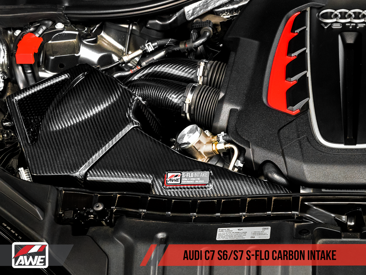 AWE S-FLO Carbon Intake for Audi C7 S6 / S7