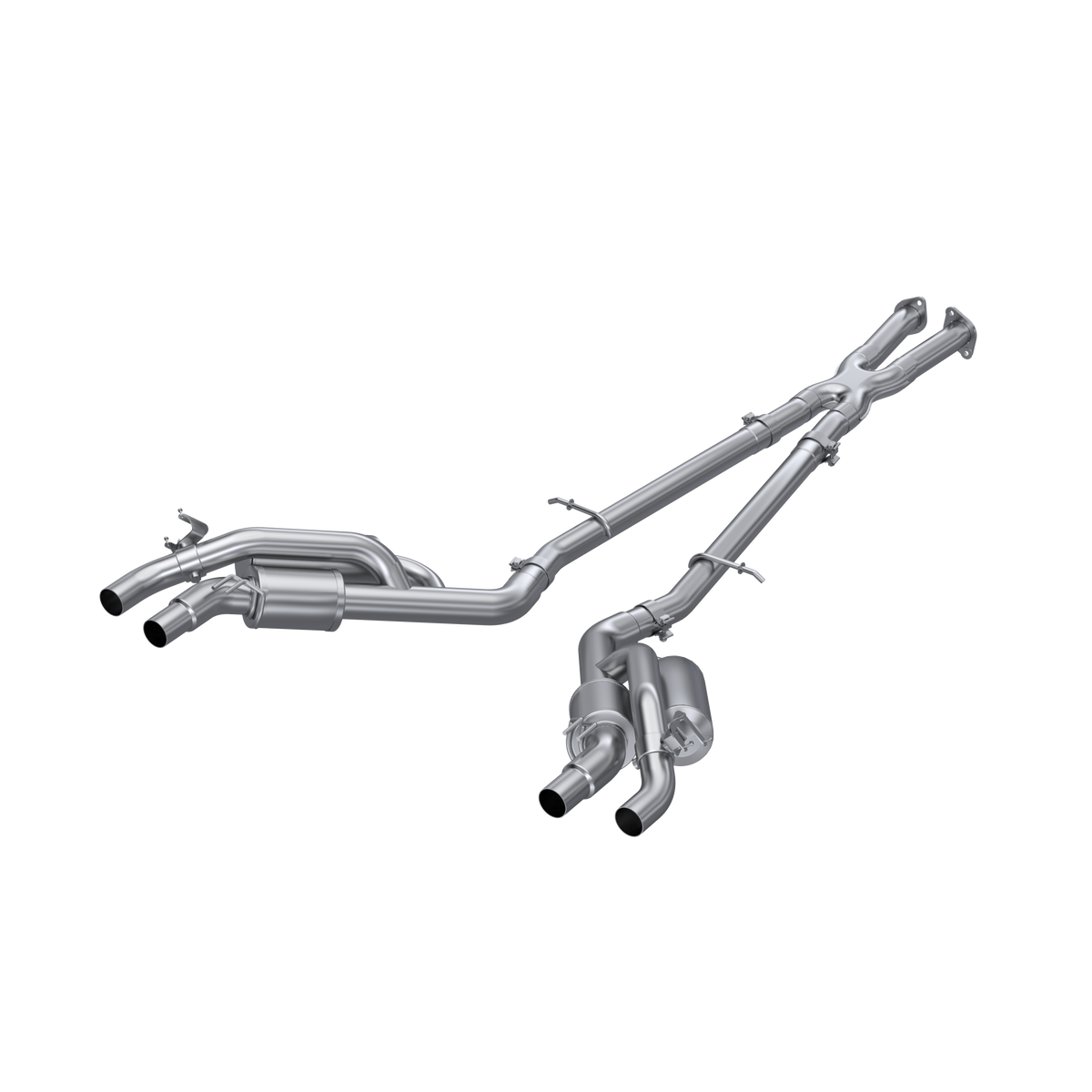 2022 KIA STINGER 2.5 INCH CAT-BACK EXHAUST QUAD REAR EXIT, ACTIVE PROFILE