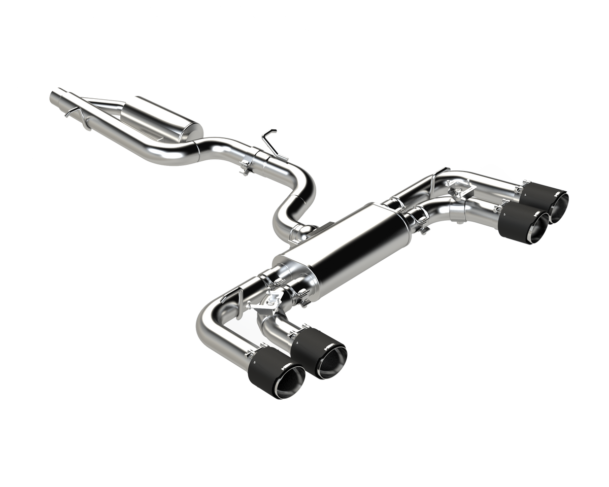 2022 VOLKSWAGEN GOLF R MK8 3-INCH/2.5-INCH CAT-BACK EXHAUST QUAD REAR EXIT, STREET PROFILE