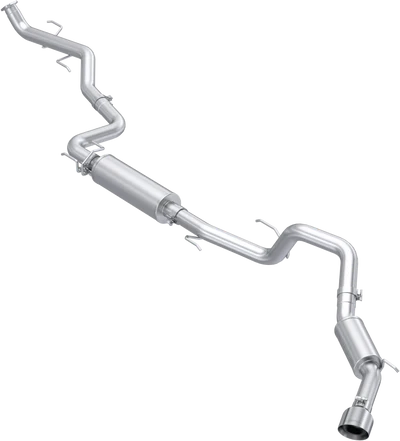 2024 Toyota Tacoma 2.4L, Gas 3-Inch Cat-Back Exhaust Single Side Exit, Street Profile Armor Lite Aluminized Steel T304 Stainless Steel tip