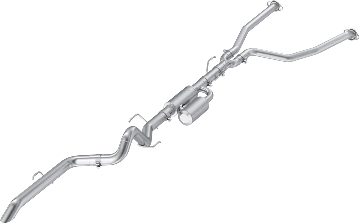 MBRP 22-25 Toyota Tundra 3.4L 3in Cat Back Single Rear Turn Down - Aluminized Steel