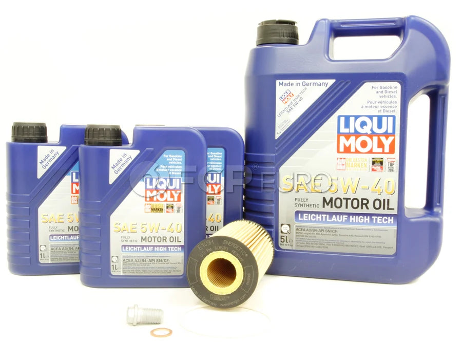 Mercedes Oil Change Kit 5W-40 - Liqui Moly 0001802809.8L