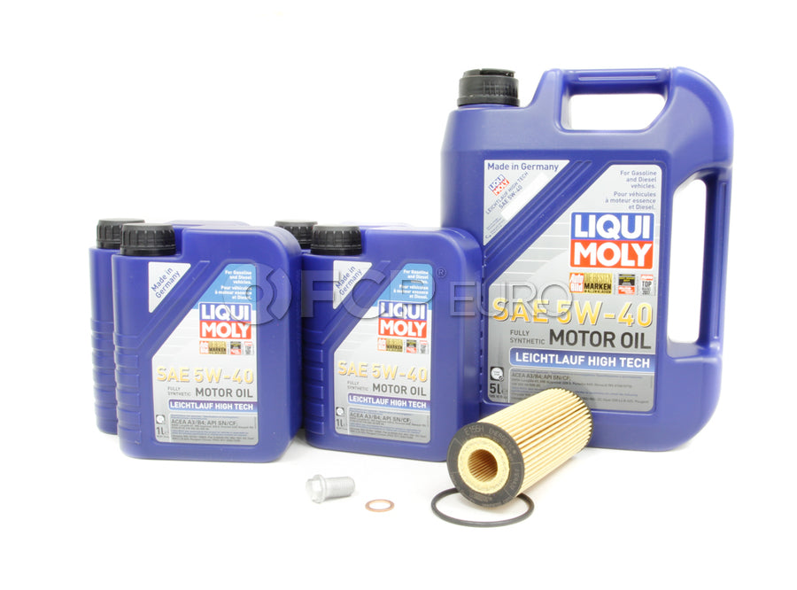 Mercedes Oil Change Kit 5W-40 - Liqui Moly 2781800009.9L.V1