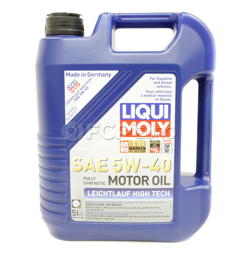 Mercedes Oil Change Kit 5W-40 - Liqui Moly 2701800109.6L