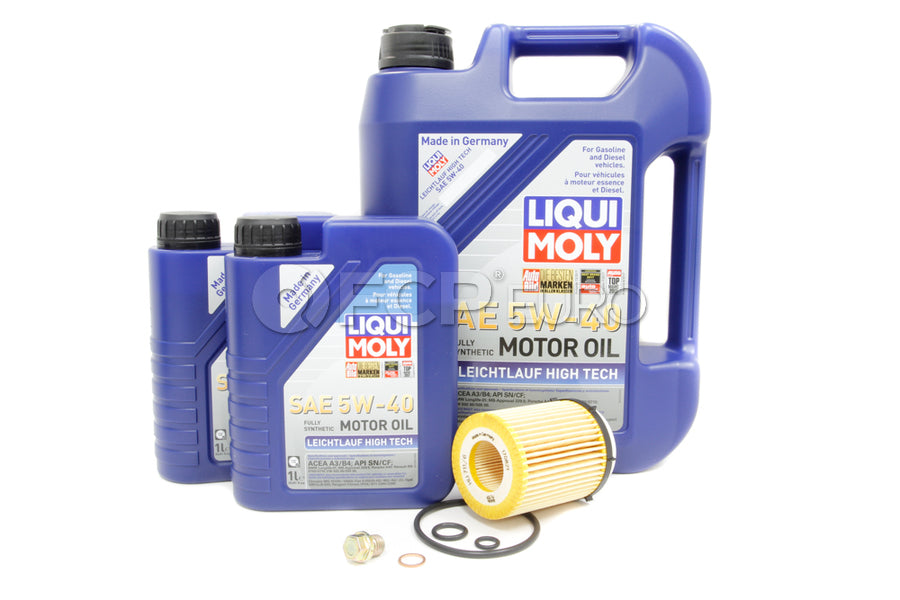 Mercedes Oil Change Kit 5W-40 - Liqui Moly 2701800109.7L.RWD