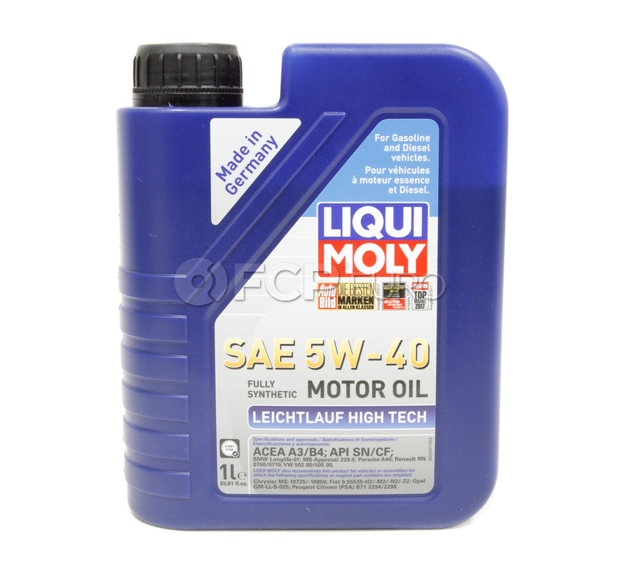 Mercedes Oil Change Kit 5W-40 - Liqui Moly 2701800109.6L