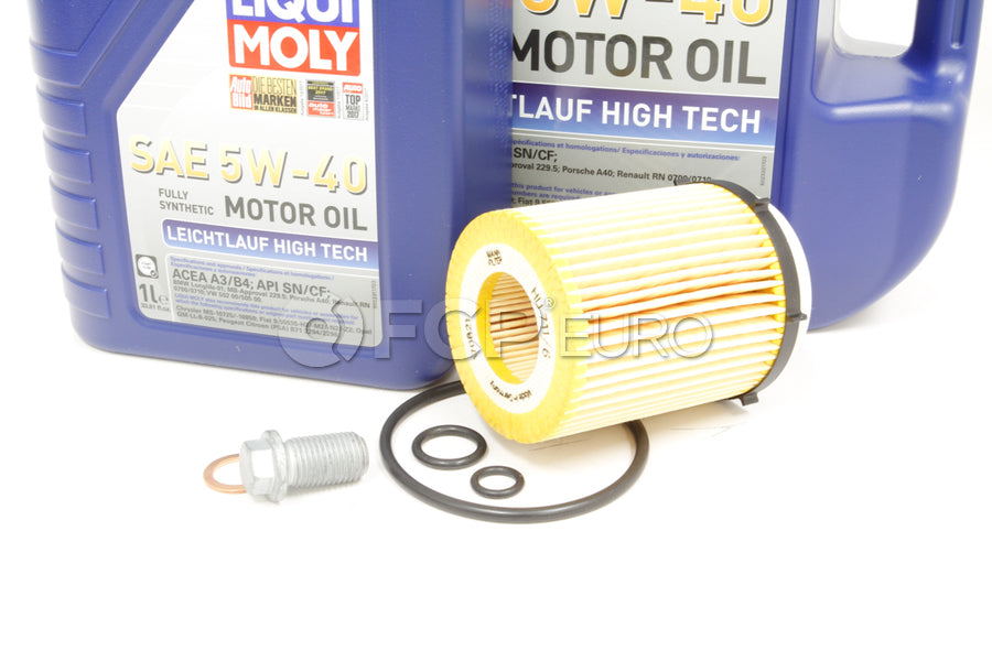 Mercedes Oil Change Kit 5W-40 - Liqui Moly 2701800109.6L - 0