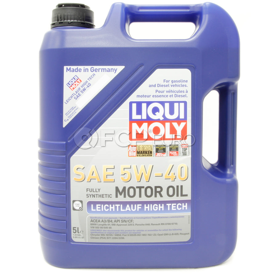 BMW 5W40 Oil Change Kit - Liqui Moly 11428575211KT2