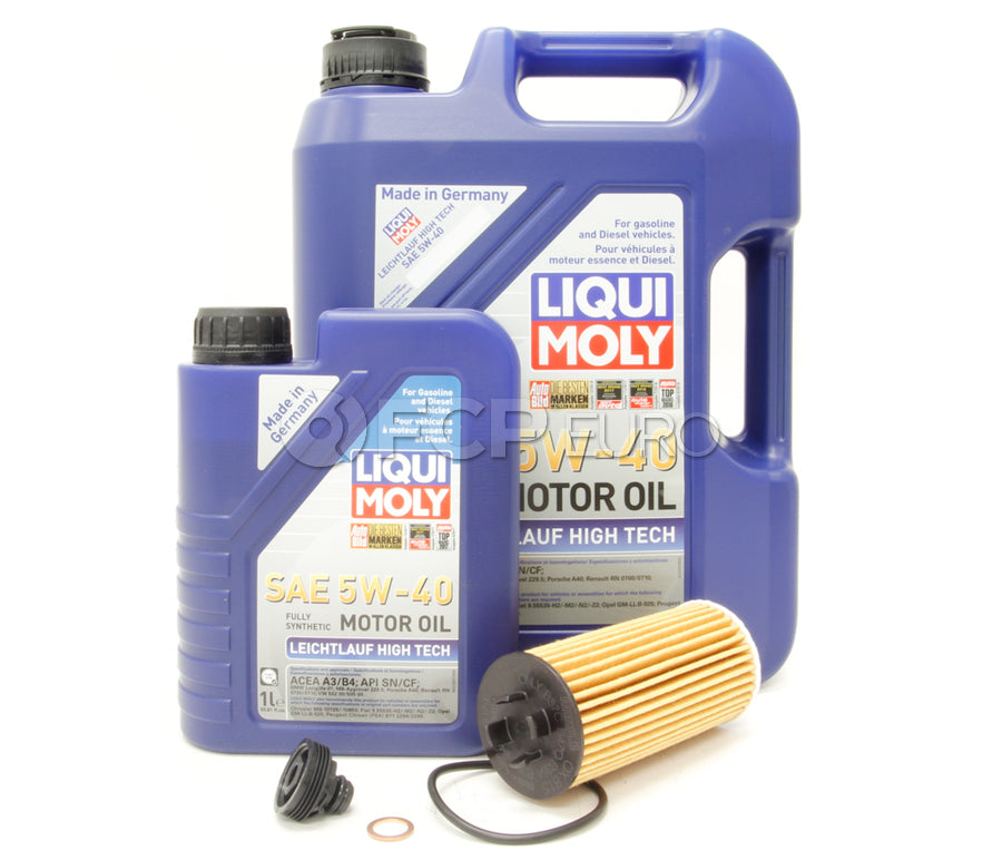 BMW 5W40 Oil Change Kit - Liqui Moly 11428570590KT3