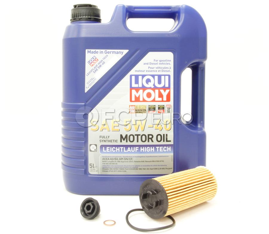 BMW 5W40 Oil Change Kit - Liqui Moly 11428570590KT2