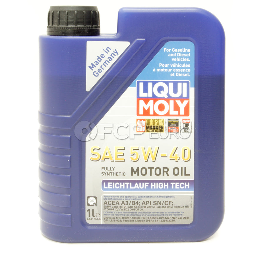 BMW 5W40 Oil Change Kit - Liqui Moly 11428570590KT3