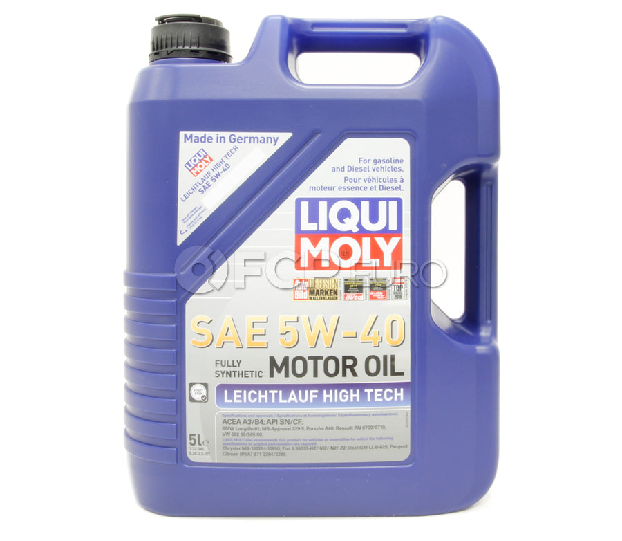 BMW 5W40 Oil Change Kit - Liqui Moly 11428570590KT3