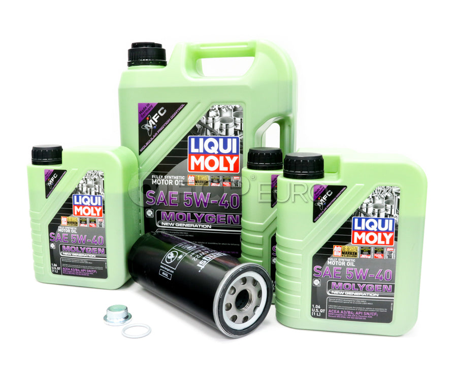 Audi Oil Change Kit - Liqui Moly Molygen KIT-077115561G.8LM