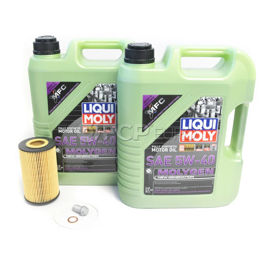 Mercedes Oil Change Kit 5W-40 - Liqui Moly Molygen 0001803009.10L