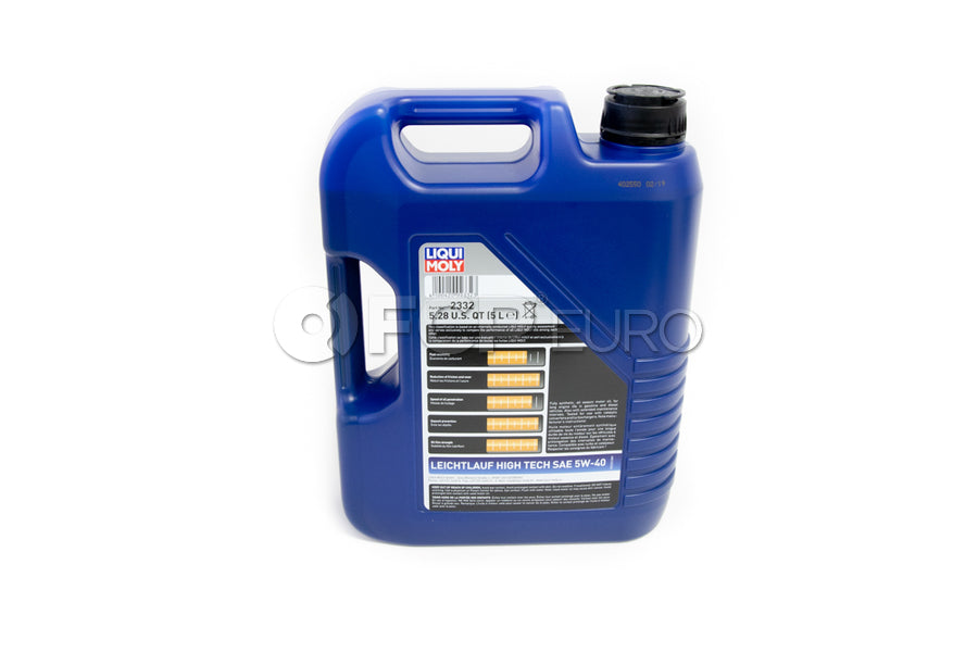 Porsche Engine Oil Change Kit (5W-40) - Liqui Moly/Mahle 99610722553KT