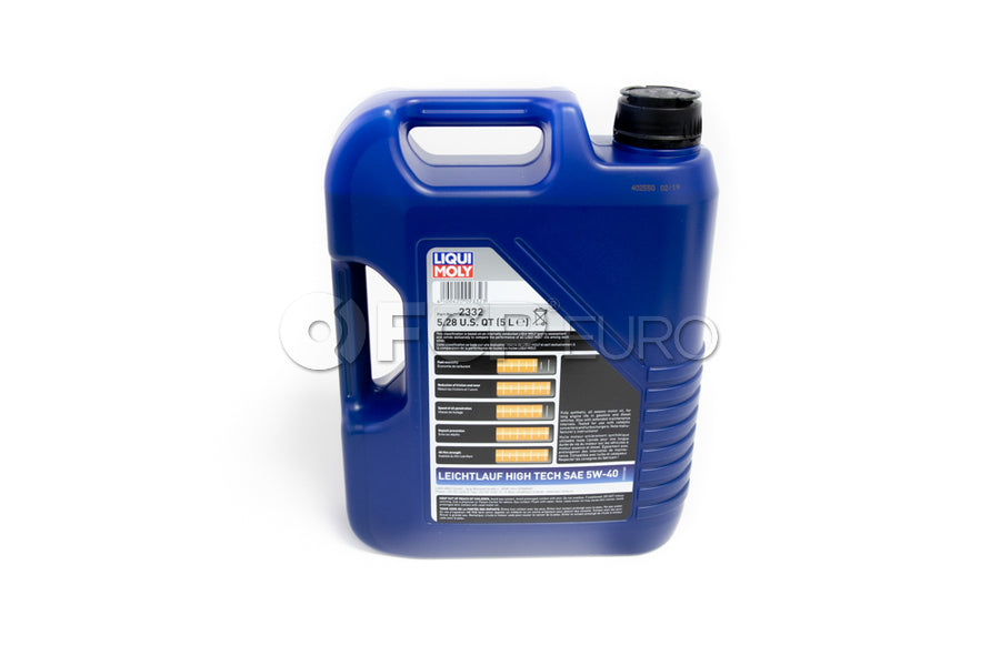 Porsche Engine Oil Change Kit (5W-40) - Liqui Moly/Mahle 9A110722400KT2