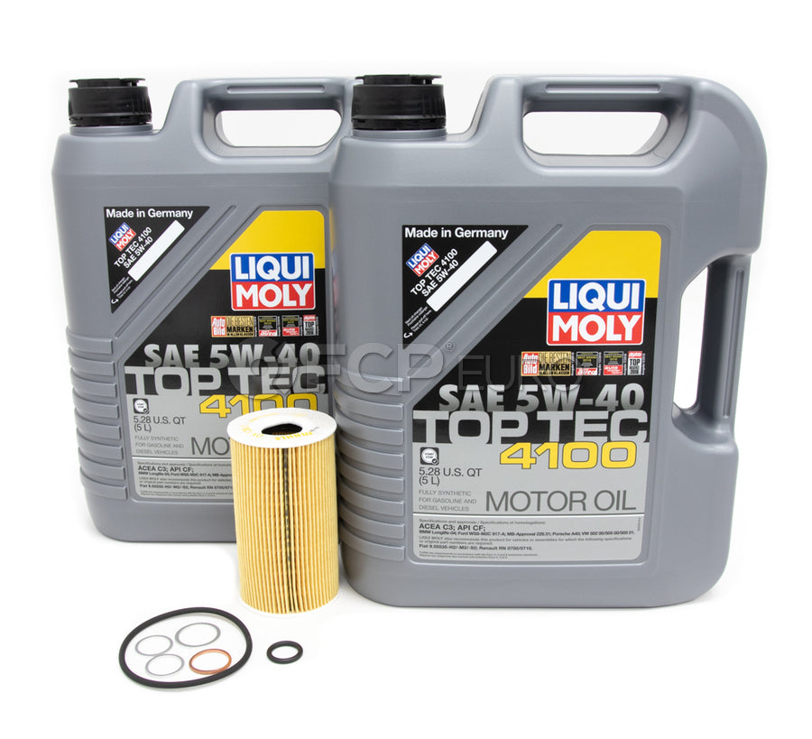 Porsche Engine Oil Change Kit (5W-40) - Liqui Moly/Mahle 996TOILKT