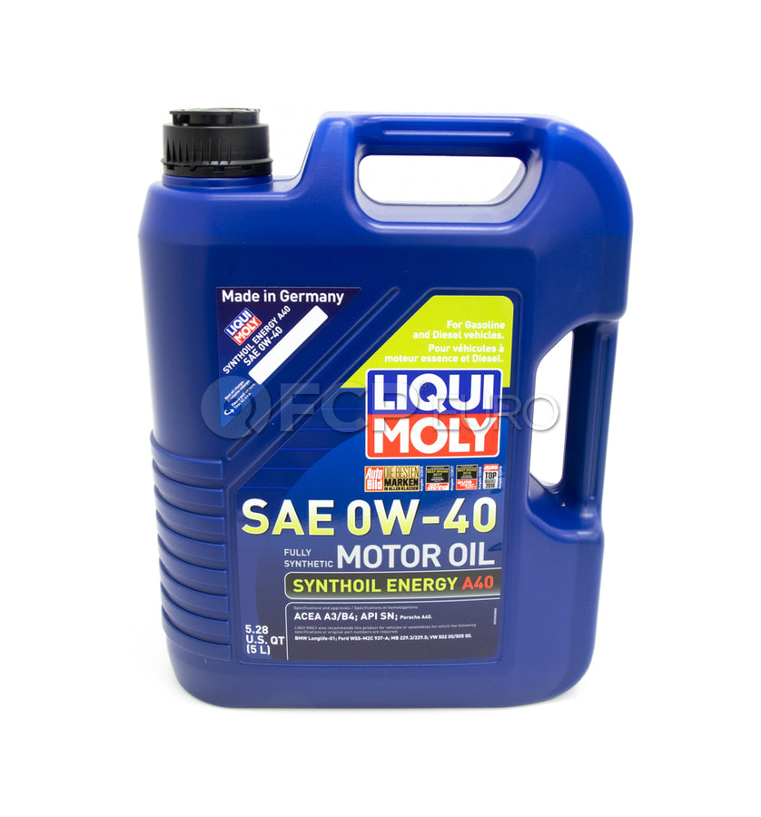 Porsche Engine Oil Change Kit (0W-40) - Liqui Moly/Mahle 99610722560KT