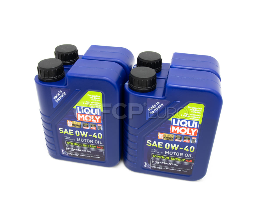 Porsche Engine Oil Change Kit (0W-40) - Liqui Moly/Mahle 99610722560KT