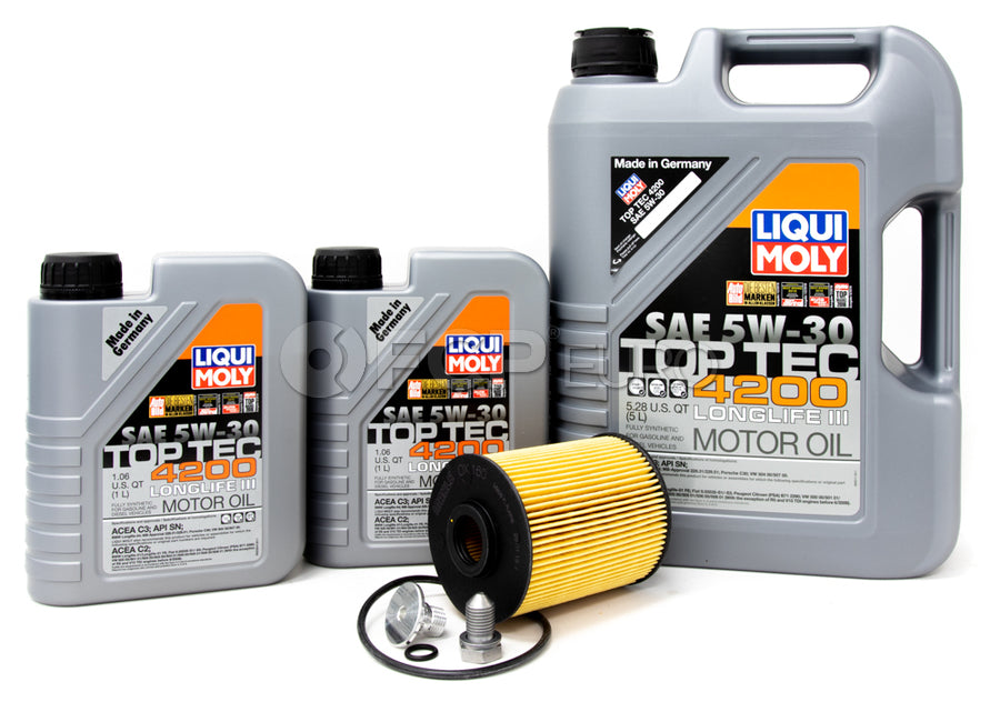 Porsche Engine Oil Change Kit (5W-30) - Liqui Moly/Mahle 9PABASEOILKT