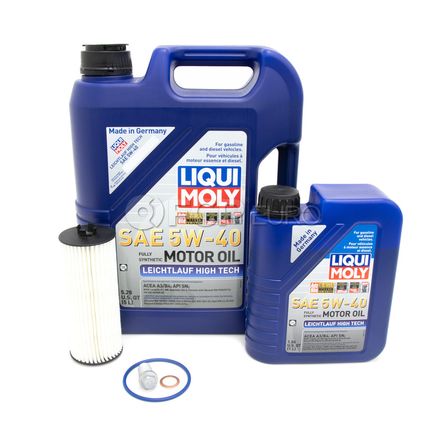 Mercedes Oil Change Kit 5W-40 - Liqui Moly 1761800800