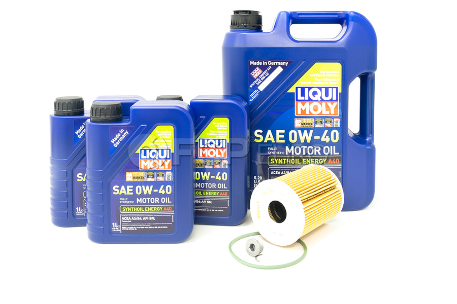 Porsche Engine Oil Change Kit (0W-40) - Liqui Moly/Mahle 95BOILKT3