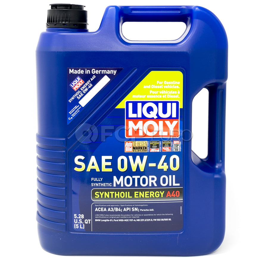 Porsche Engine Oil Change Kit (0W-40) - Liqui Moly/Mahle 95BOILKT3