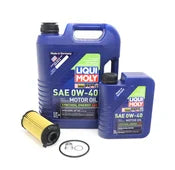 Porsche Engine Oil Change Kit (0W-40) - Liqui Moly 718OILKIT3