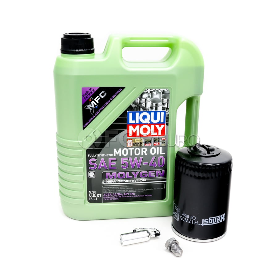 Audi VW Engine Oil Change Kit - Liqui Moly KIT-068115561B.5LM