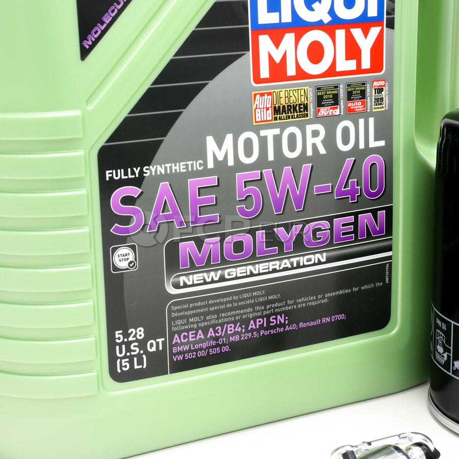 Audi VW Engine Oil Change Kit - Liqui Moly KIT-068115561B.5LM - 0