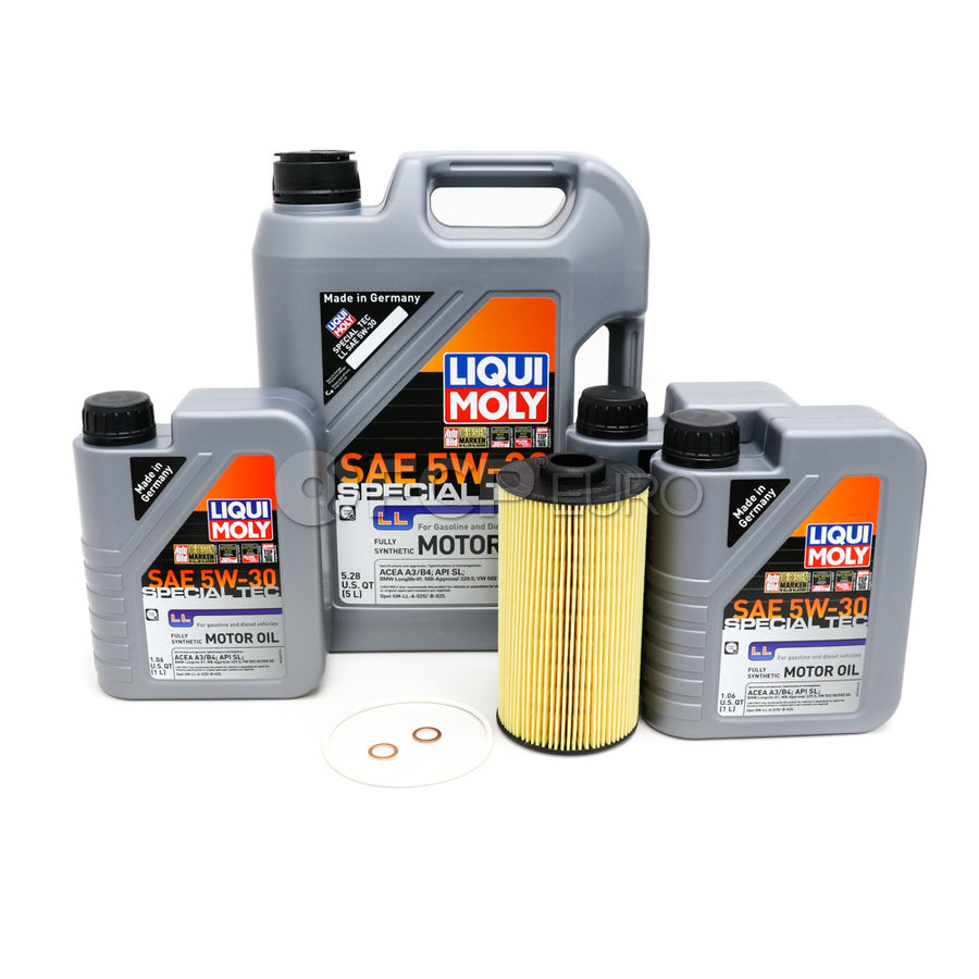 BMW 5W30 Oil Change Kit - Liqui Moly 11427510717KT2