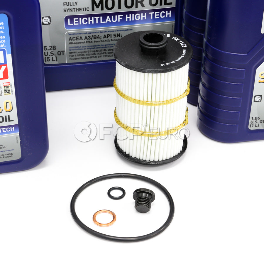 Audi Engine Oil Change Kit - Liqui Moly 079198405DKT5 - 0