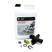 Audi Coolant Flange Kit - Vaico 06B121132EKT