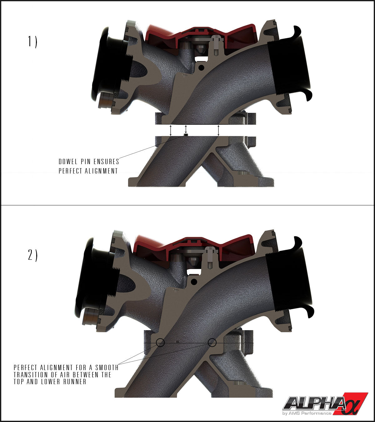 ALPHA PERFORMANCE 18 INJECTOR R35 GT-R CARBON FIBER INTAKE MANIFOLD