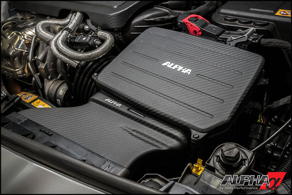 Alpha Performance Mercedes-Benz 2.0L M133 AMG Carbon Fiber Cold Air Inlet Duct & Air Box Lid