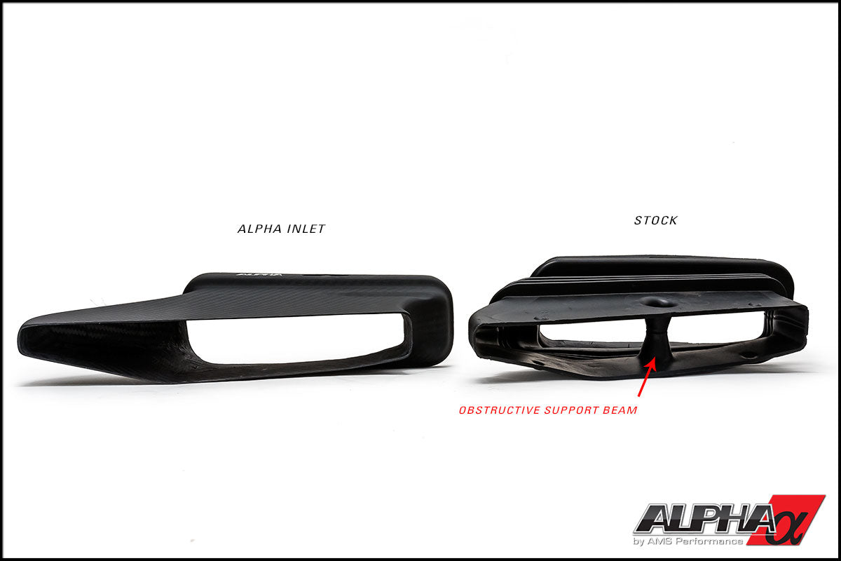 Alpha Performance Mercedes-Benz 2.0L M133 AMG Carbon Fiber Cold Air Inlet Duct & Air Box Lid