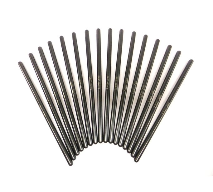 BTR CHROMOLY ONE PIECE PUSHRODS - 7.425" LONG - 5/16" DIAMETER - .080" WALL - SE