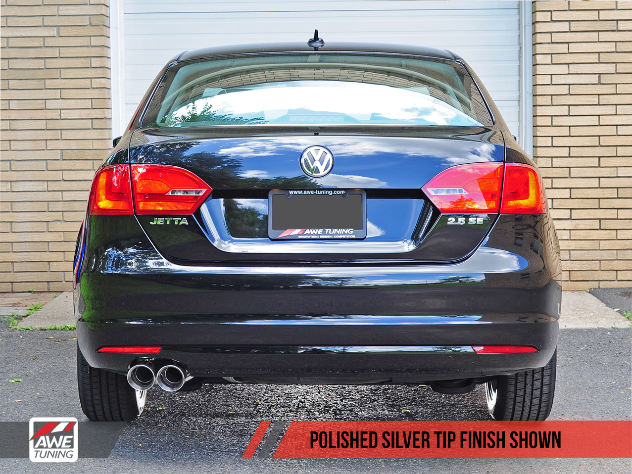 AWE Touring Edition Exhaust for MK6 Jetta 2.5L - Polished Silver Tips