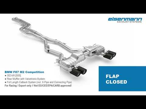 Eisenmann F87 M2 Competition Black Series Performance Exhaust - Valved-12