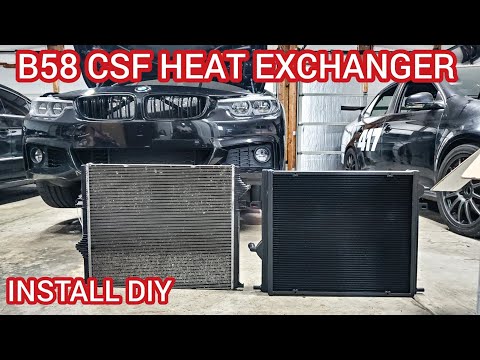 CSF BMW B58/B48 Front Mount Triple-Pass Heat Exchanger w/Rock Guard-13