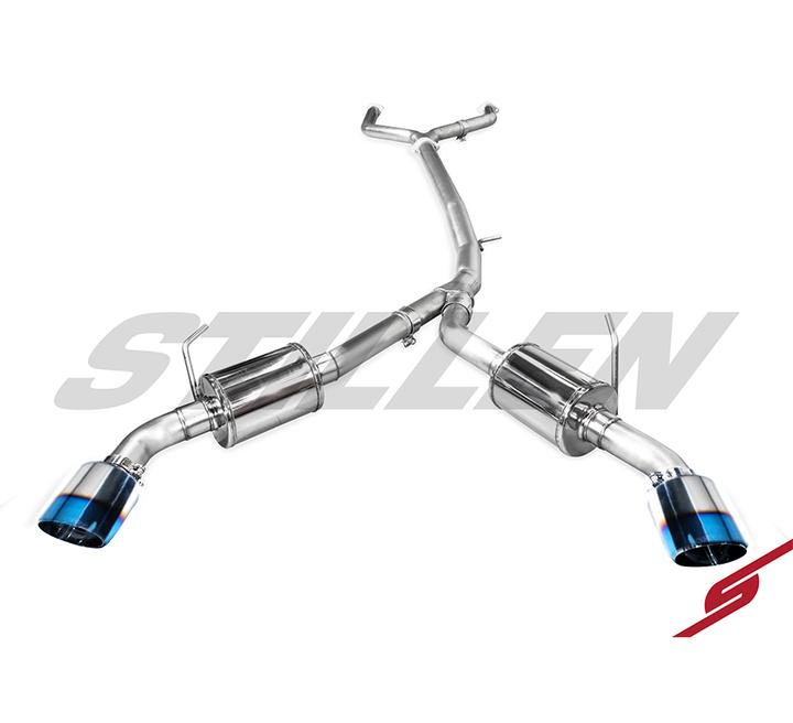 STILLEN CAT BACK EXHAUST GEN 2 16-17 INFINITI Q50 V6TT W/ BURNT TIPS - 0