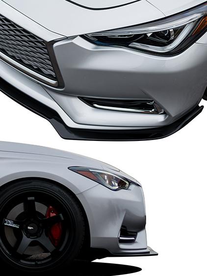 2017-2020 INFINITI Q60 3.0T FRONT SPLITTER - 0